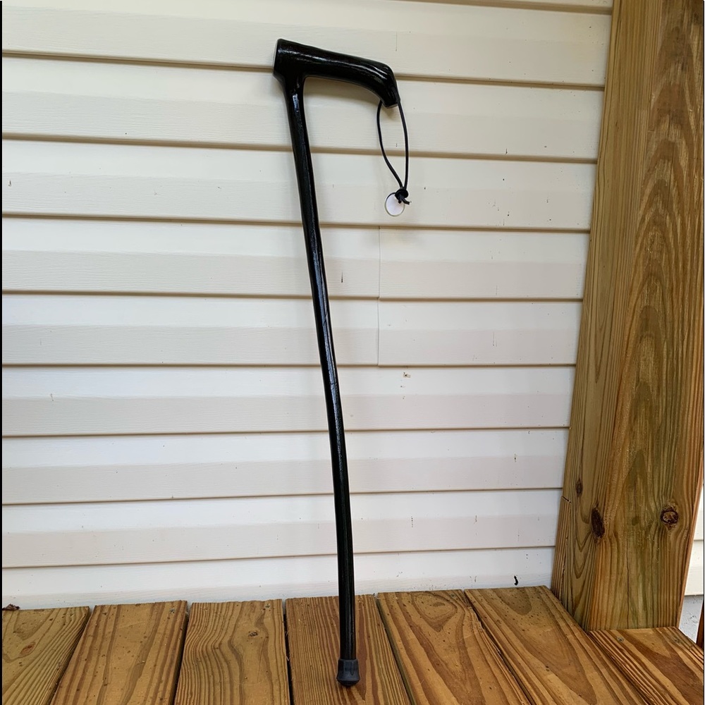 Wooden walking cane 33 1/4 th inches long